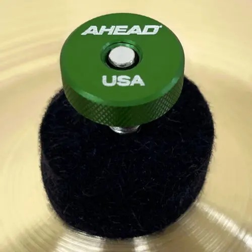 Ahead - AHSN-GRN - Speed Nuts Knurled Metal Cymbal Washer 4 Pack -Green