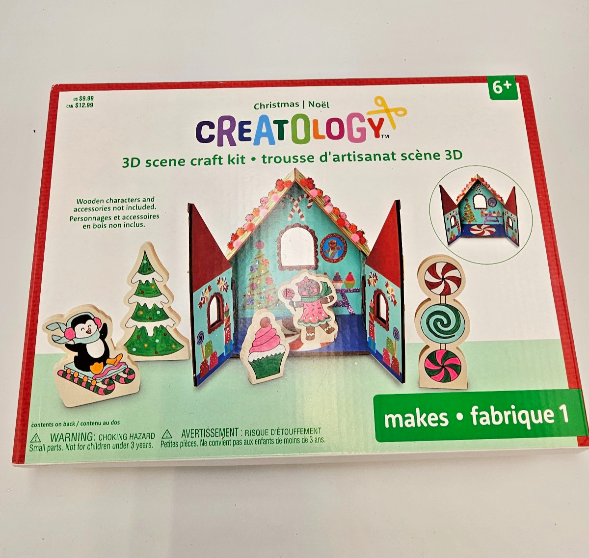 Creatology 3D Scene Craft Kit ~ Gingerbread House ~ Christmas DIY Craft Kit NEW