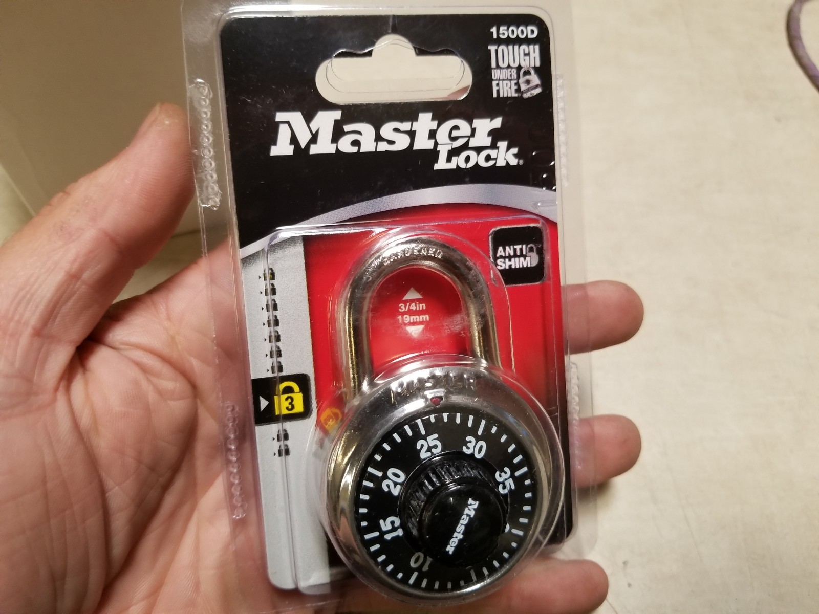 X6 Master Lock 1500D Combination Padlock Center Dial P37621 SEALED Free Shipping