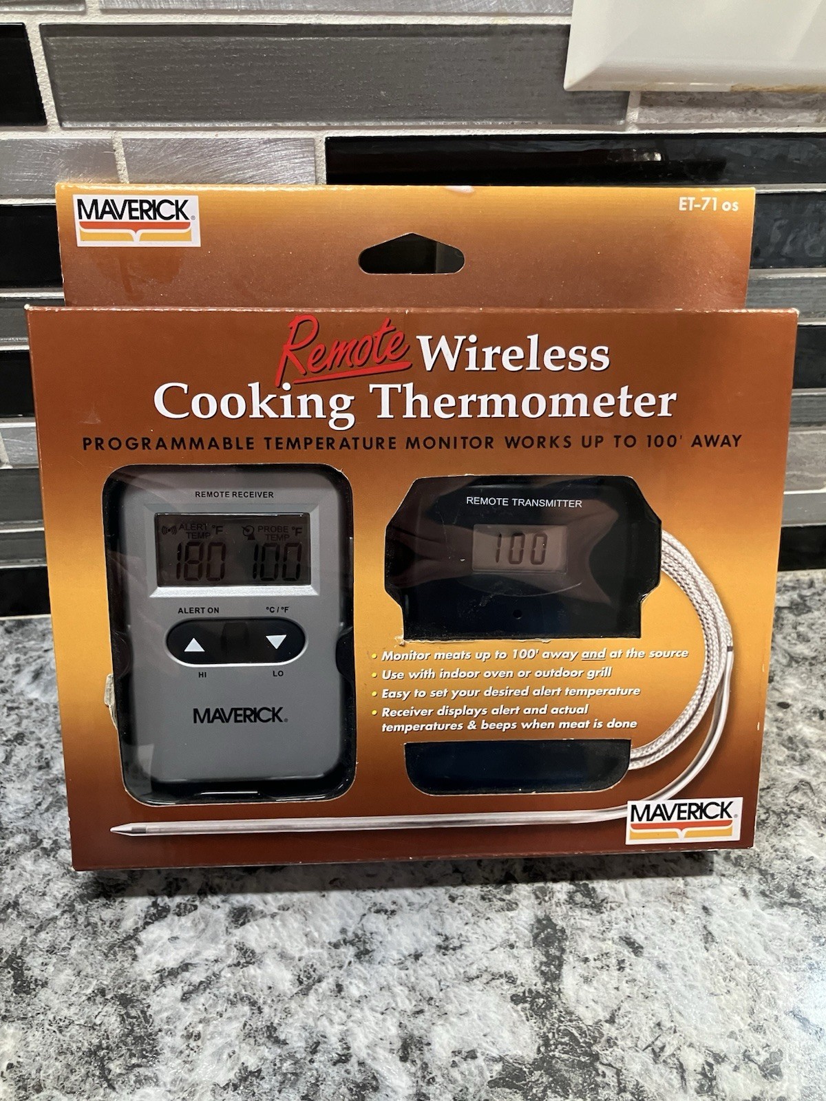 Maverick Remote Wireless Cooking Thermometer New!