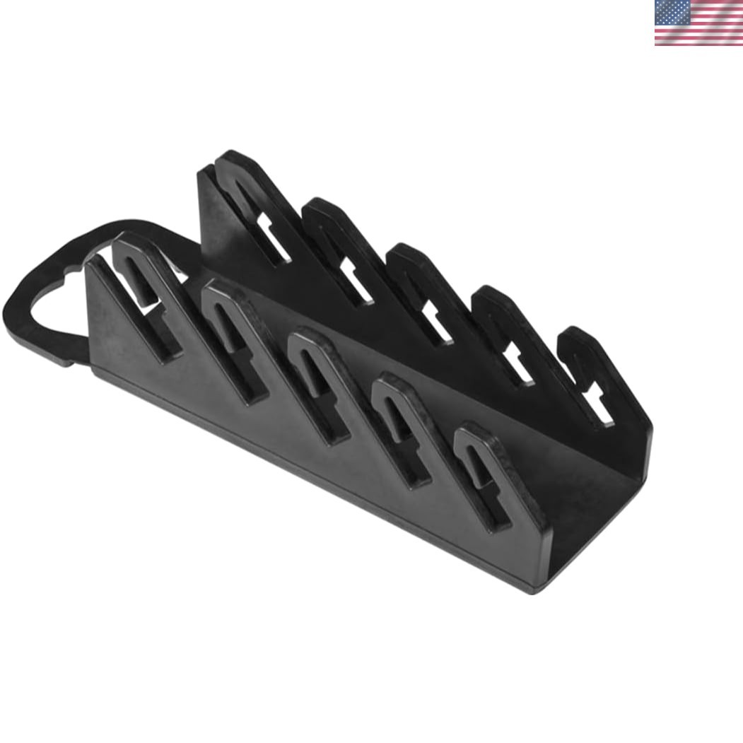 Portable 5-Wrench Organizer for Stubby Tools - Versatile Mounting Options