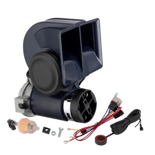 Air Horn Loud Train Horn kit for Car High blue horn with wire and button