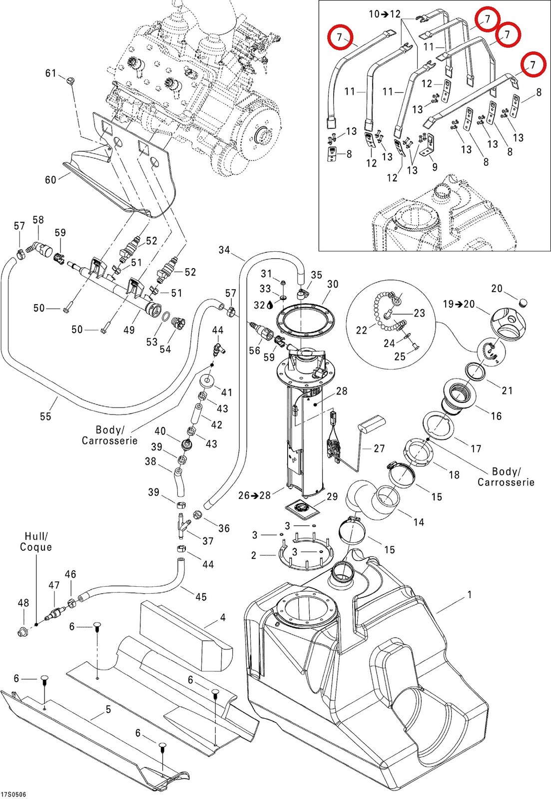 Can-Am Sea-Doo Fuel Tank Strap 293850093