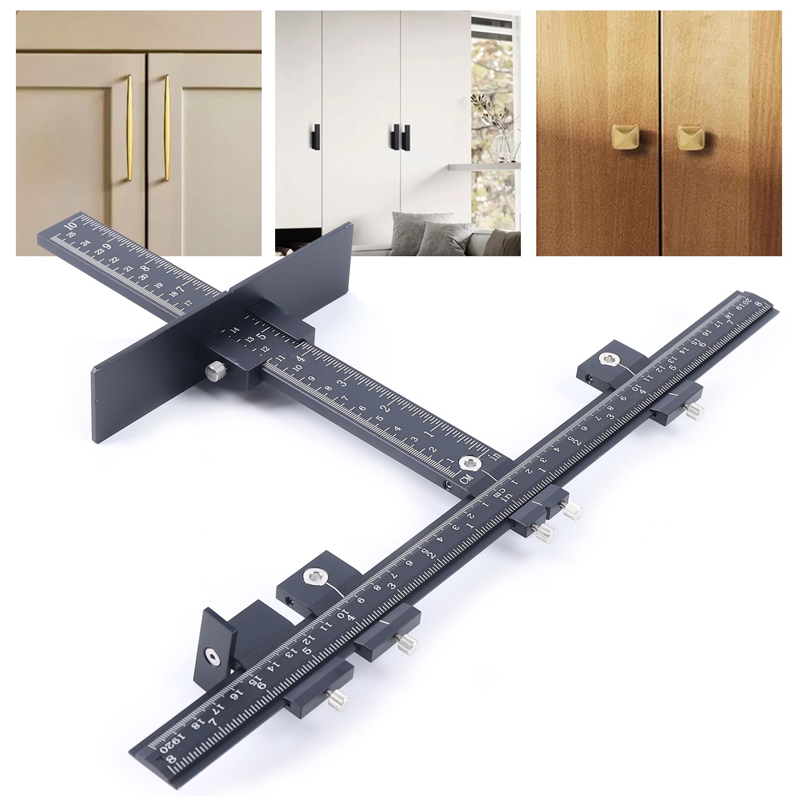 Cabinet Door Drawer Handle Installation Hardware Jig Tool