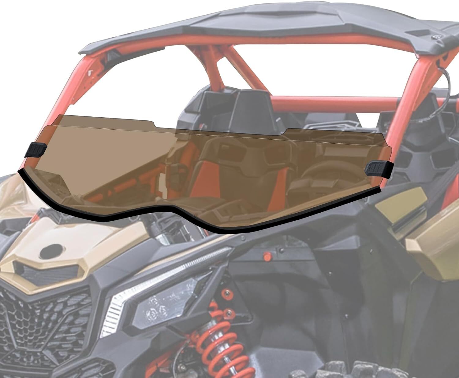 Half Front Windshield Windscreen For 2017-2023 Can Am Maverick X3 Turbo R MAX