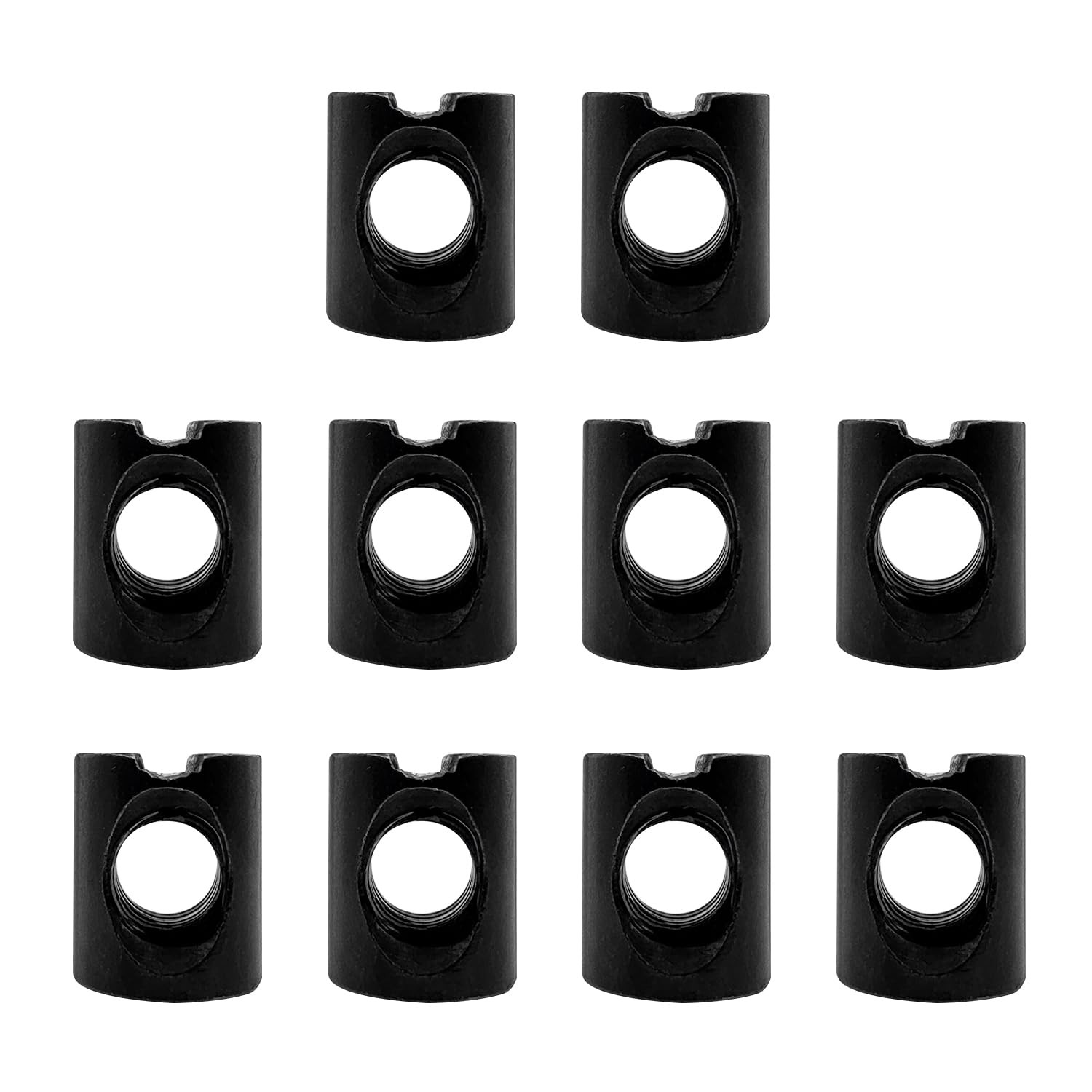 10 PCS Metric M6x10mmx12mm Barrel Nuts,for M6-1 Bolts Cross Dowels Slotted Nu...