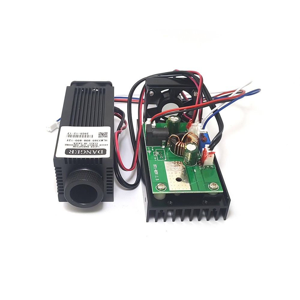 808nm 800mw 12V Dot Infrared Diode Laser Module Adjustable with Driver Out