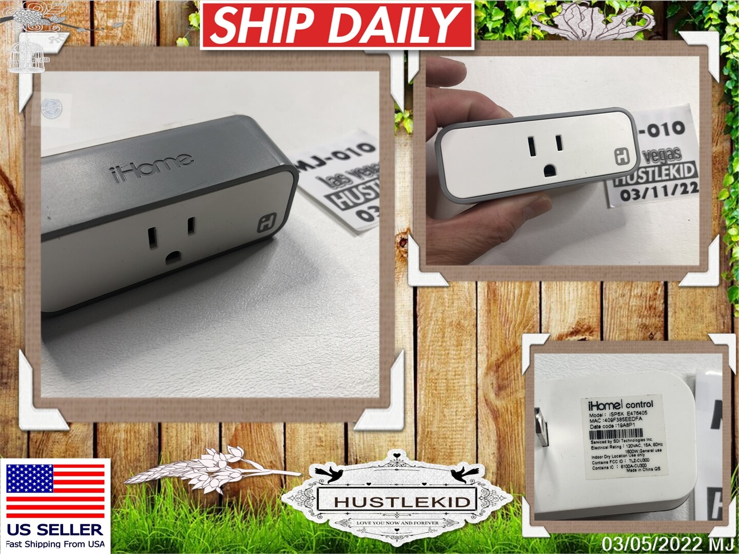 iHome Wi-Fi Control Smart Plug ISP6X Apple Homekit Android Nest Compatible🔥MJ