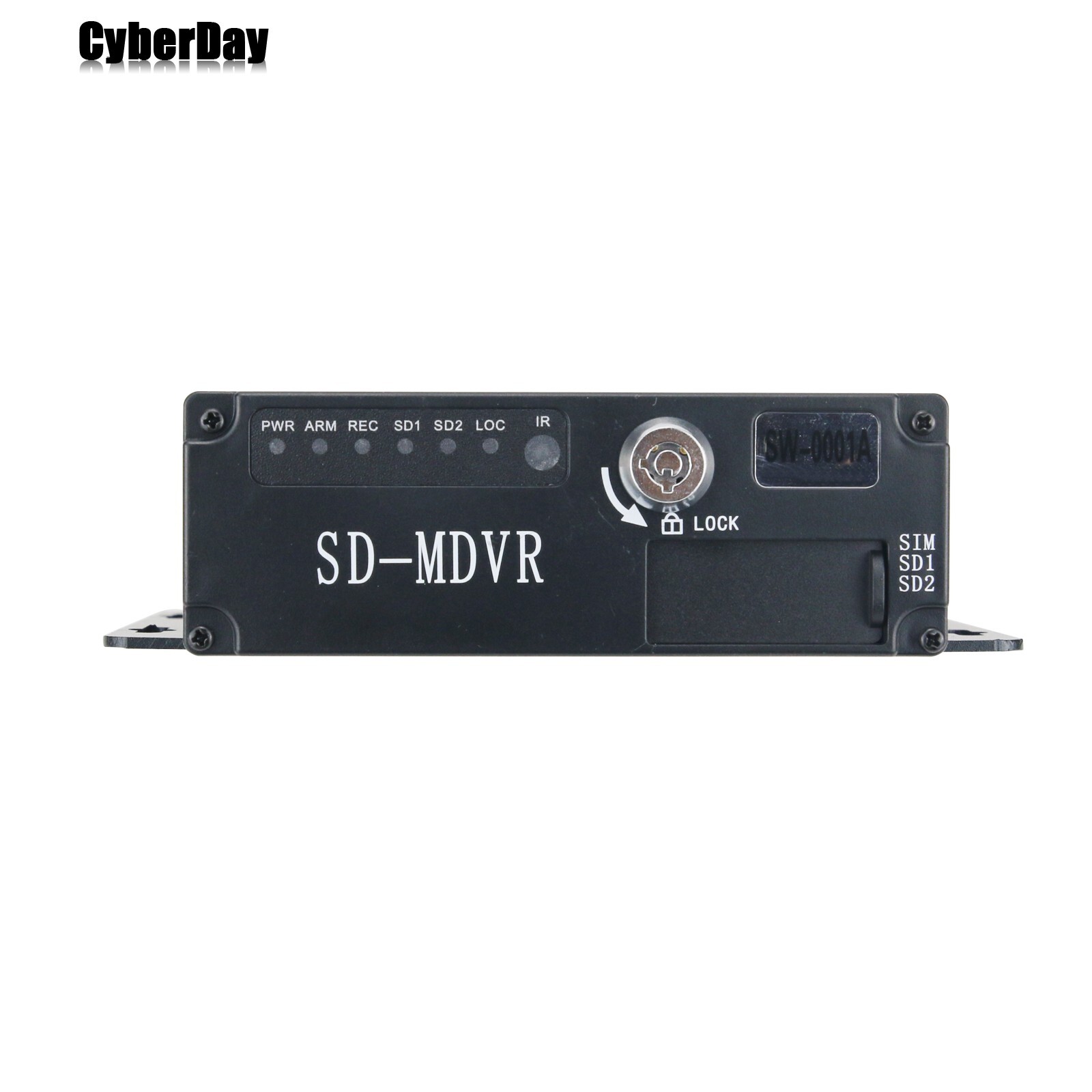 4CH Vehicle Car Mobile DVR Security Video Recorder SD +4 CCD Camera Cable Remote