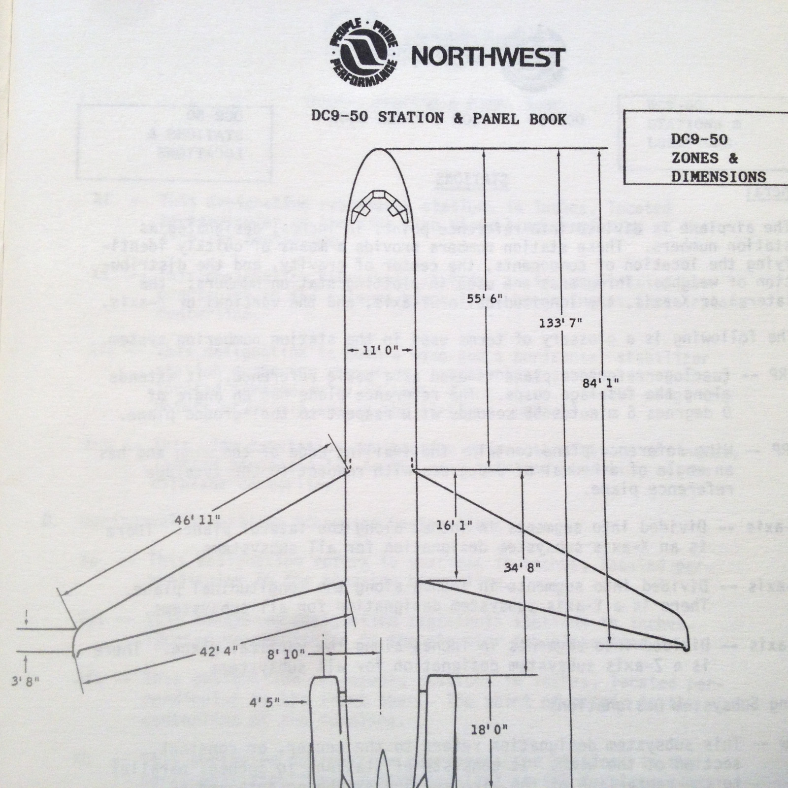 DC-9-50 Maintenance & Engineering Station & Panel Location Handbook