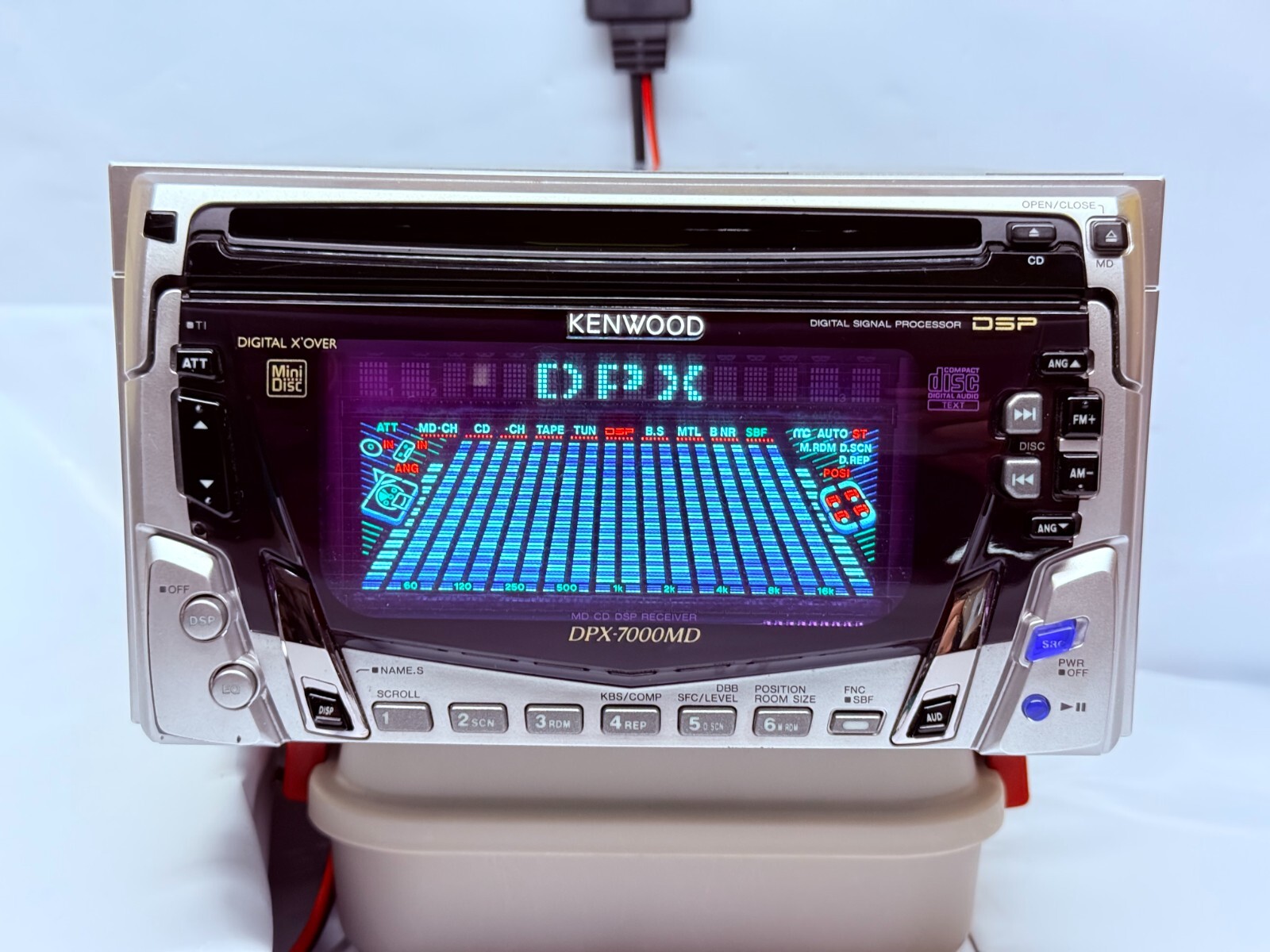 Kenwood DPX-7000MD JDM 2DIN CD/MD Car Stereo Japan External Bluetooth Rare