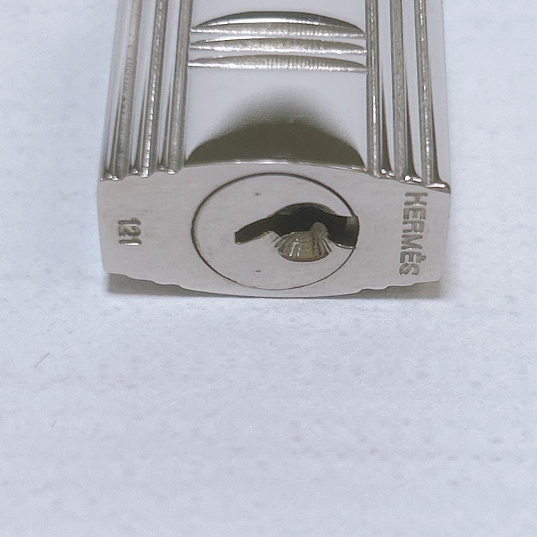 Hermes Silver Cadena Padlock Clochette Set for Accessory elegant D912