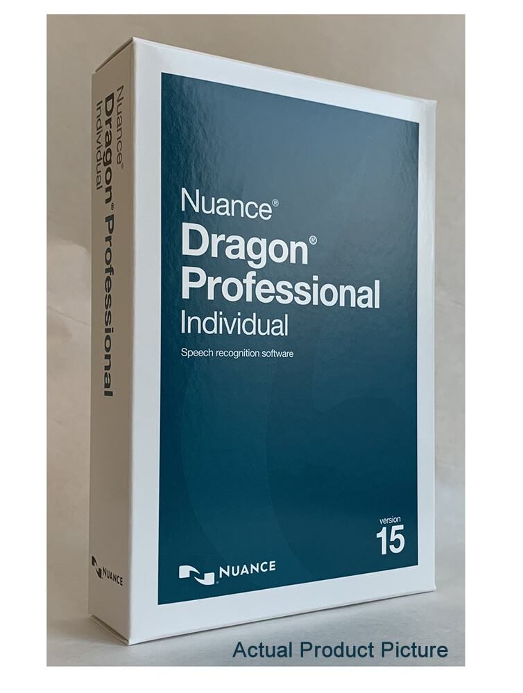 Nuance Dragon Professional Individual 15 - New Retail Box, K809A-G00-15.0