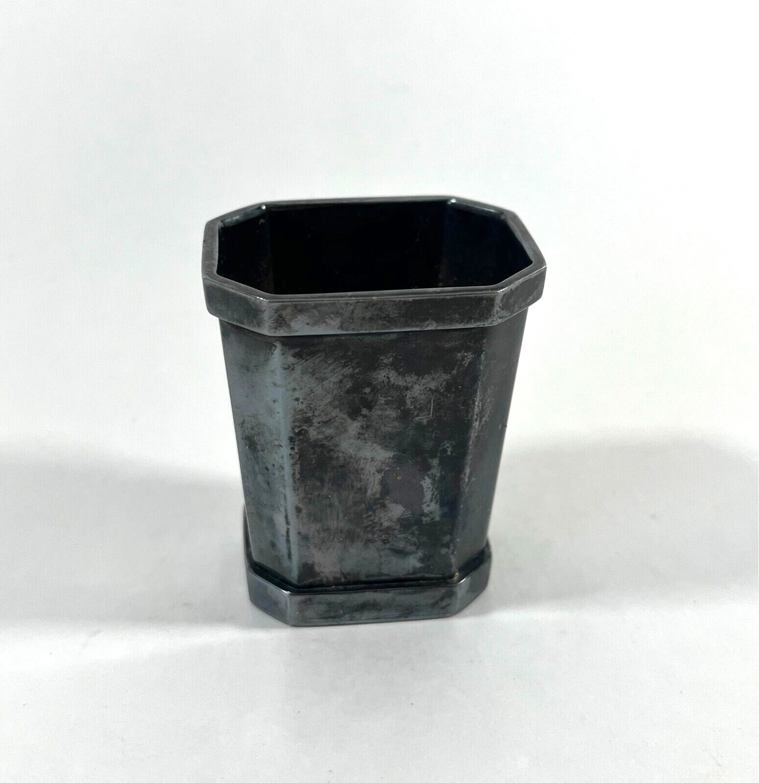 Vintage St. James Brazil Silverplate Octagonal Mini Cup 2.5"