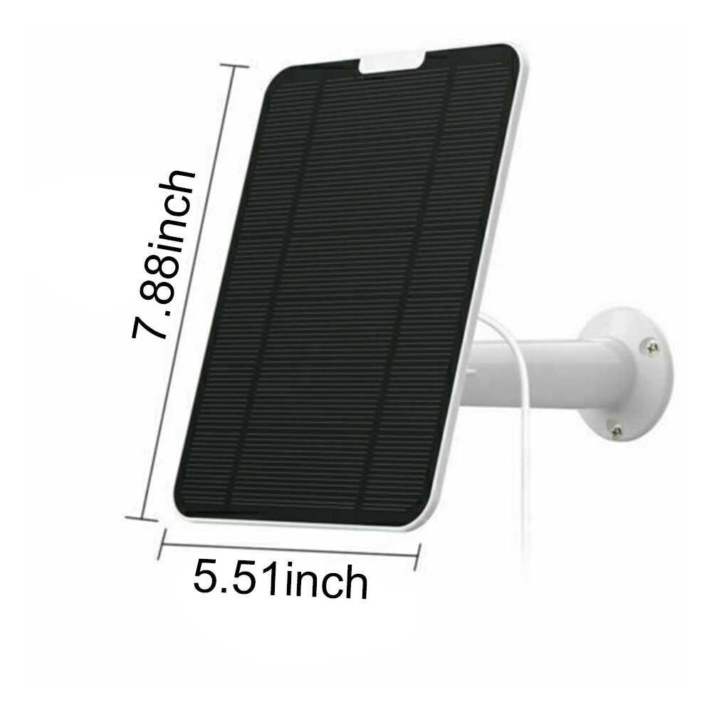 4W Solar Panel for Eufy Eufycam Cam E/2C/E/2 Pro Wall Mount W/ 9.8ft Power Cable