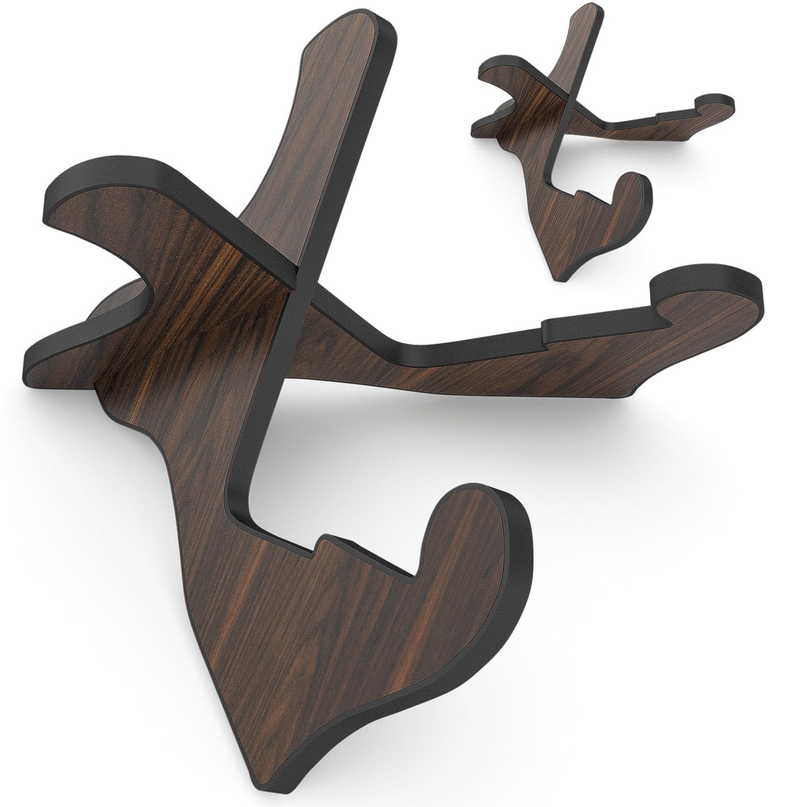 2Pair Guitar Stand Wooden Guitar Stand Portable Folding Instrument Holder for...