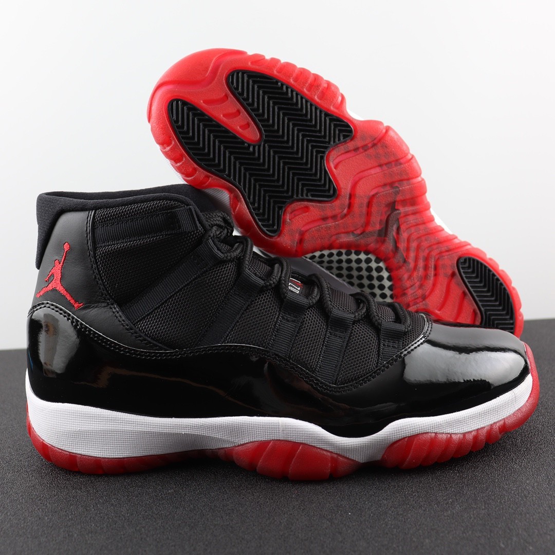 Nike Air Jordan 11 Retro Bred 2019 378037-061 Men's Size Brand New