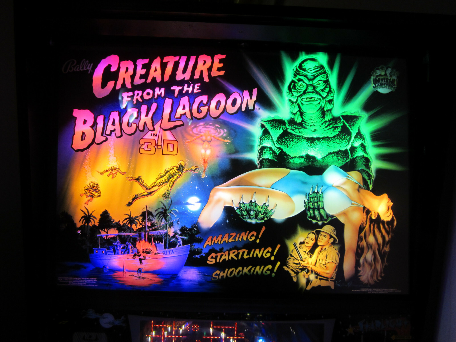 CREATURE from the BLACK LAGOON LED Lighting SUPER BRIGHT Custom PINBALL LED KIT