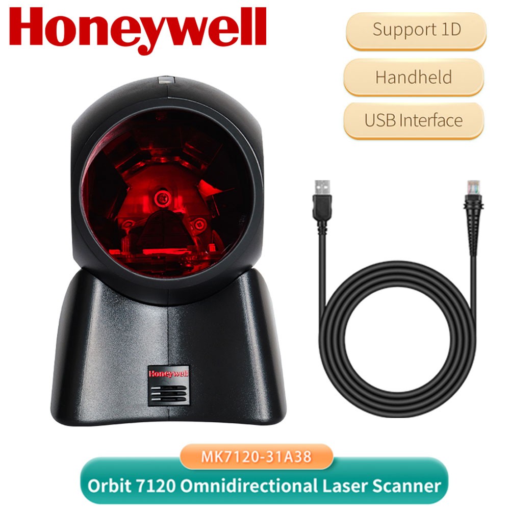 Honeywell Orbit MK7120-31A38 Omnidirectional USB 1D Barcode POS Scanner Reader