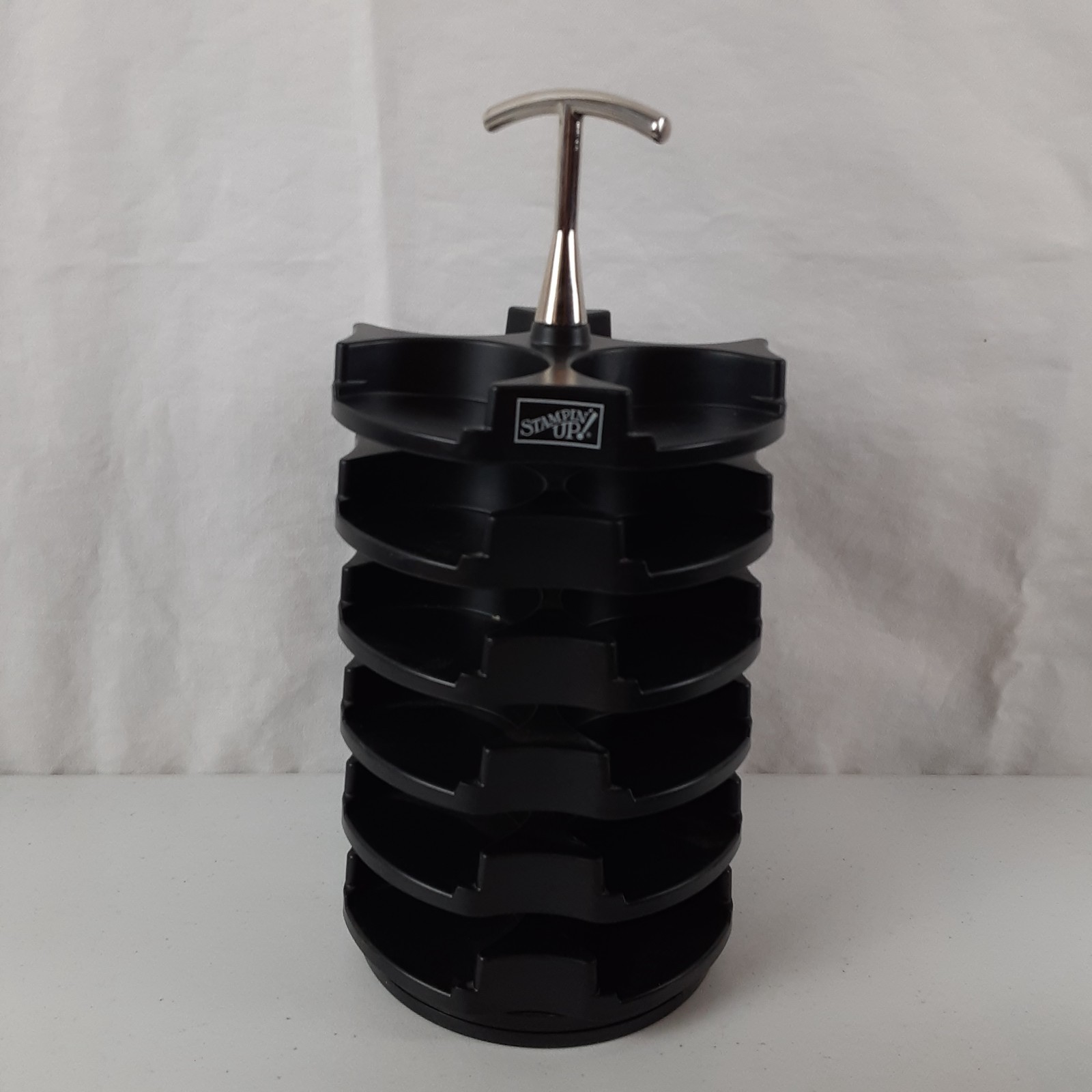 Stampin' Up Rotating Carousel Plastic Tower Caddy Tray Organizer Embellishments