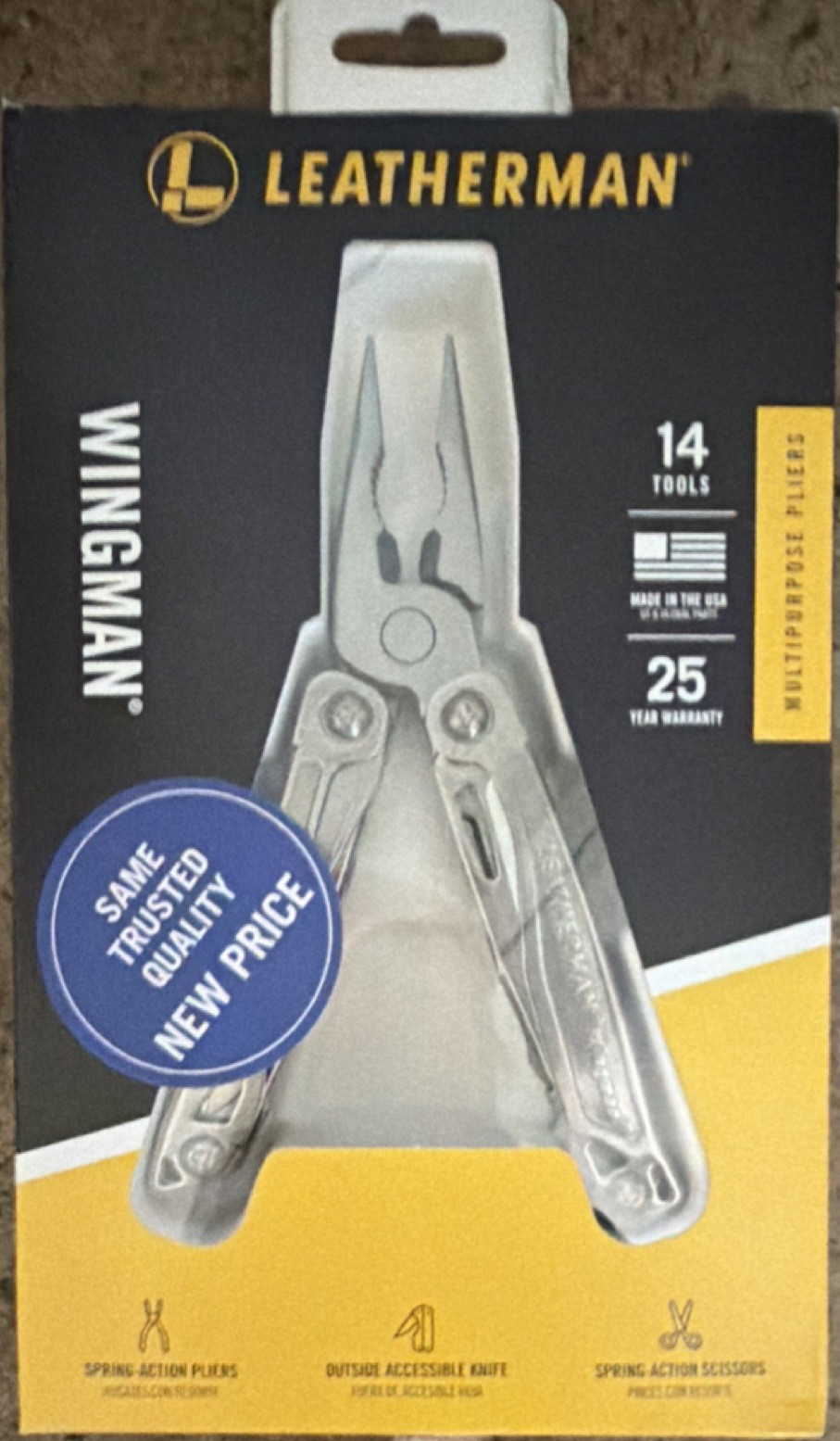 Leatherman Wingman Multi-Tool 14 Tools Stainless Steel 3.8in 7oz MPN 831526