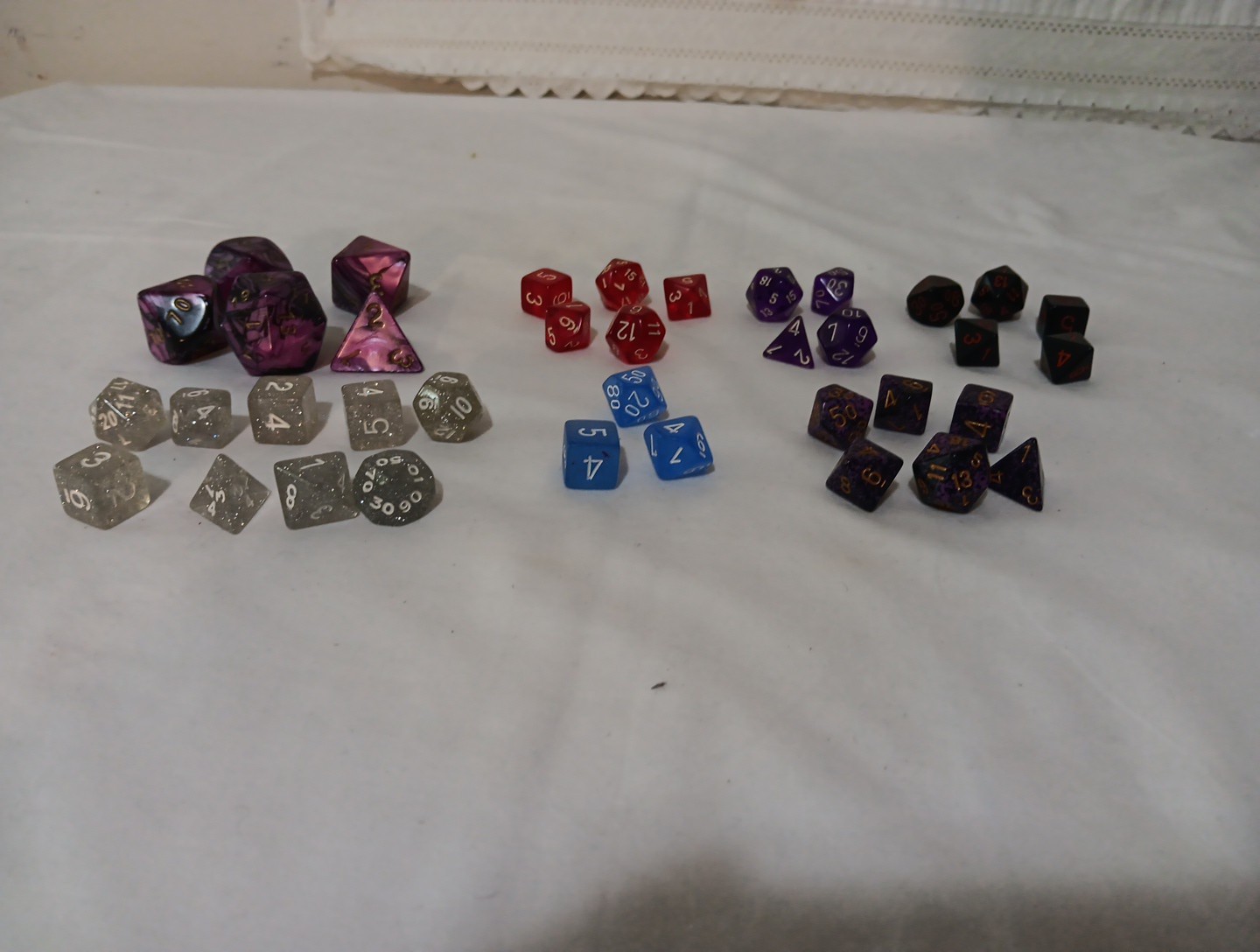 Chessex Vortex Polyhedral Role Playing  Game Dice For Dragons & Dungeons  Mixed