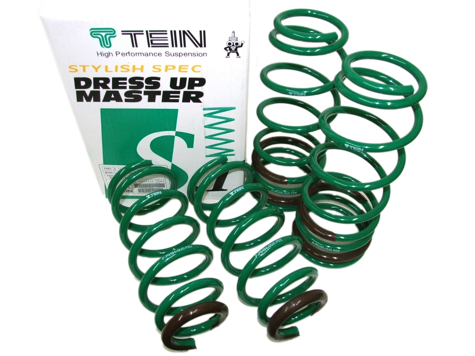 Tein SKA24-S3B00 S.Tech Lowering Springs for 96-00 Honda Civic EK [1.9"F/1.7"R]