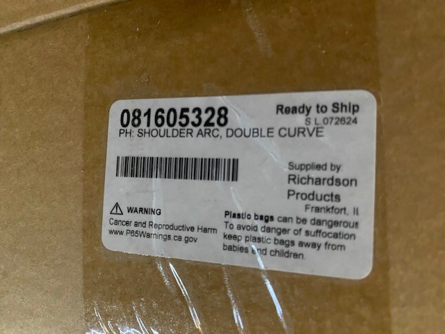 Sammons Preston 081605328 Shoulder Arc, Double Curve (NEW)