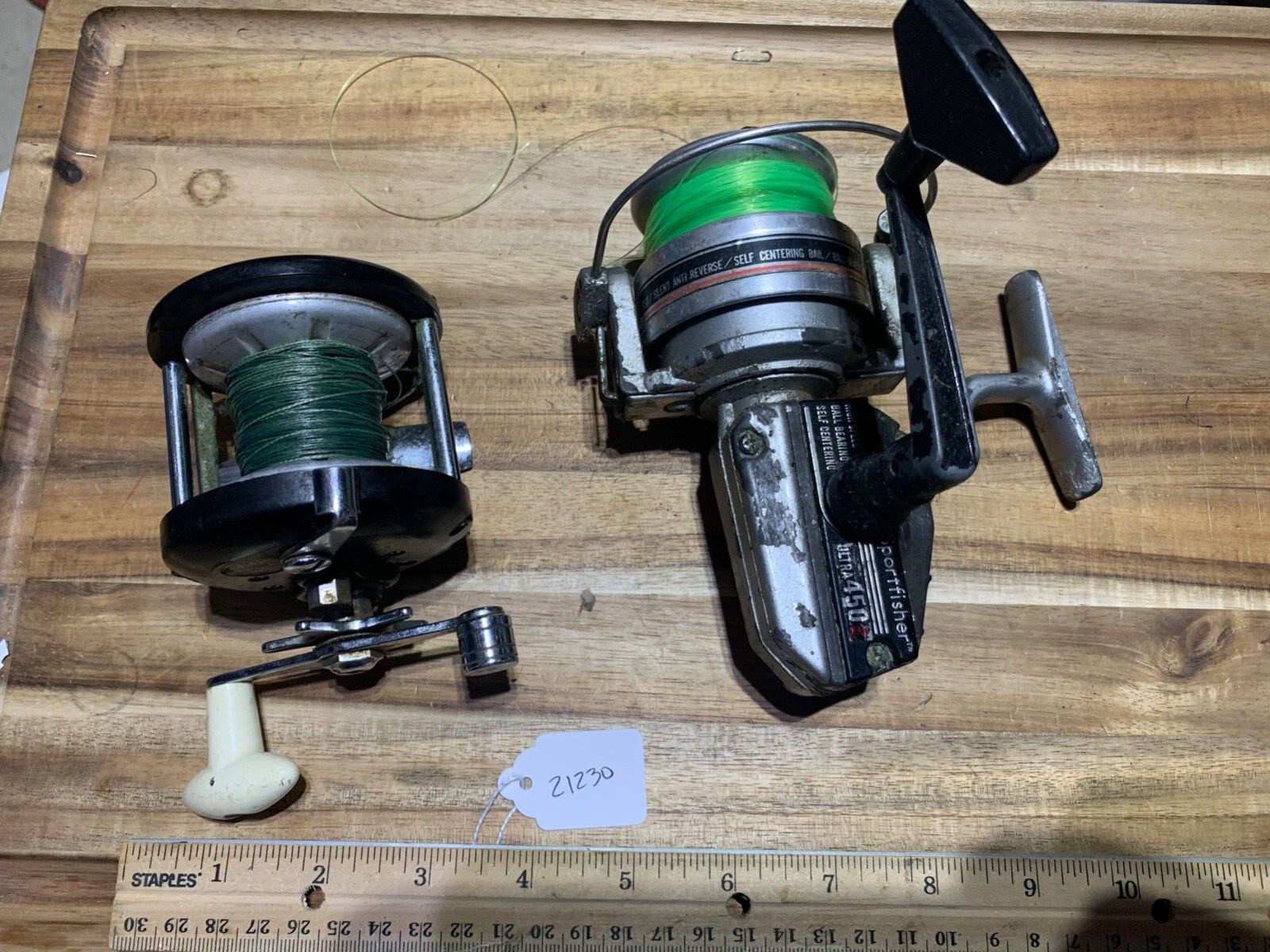 Vintage Sears Trolling fishing reel & Sport fisher (21230)