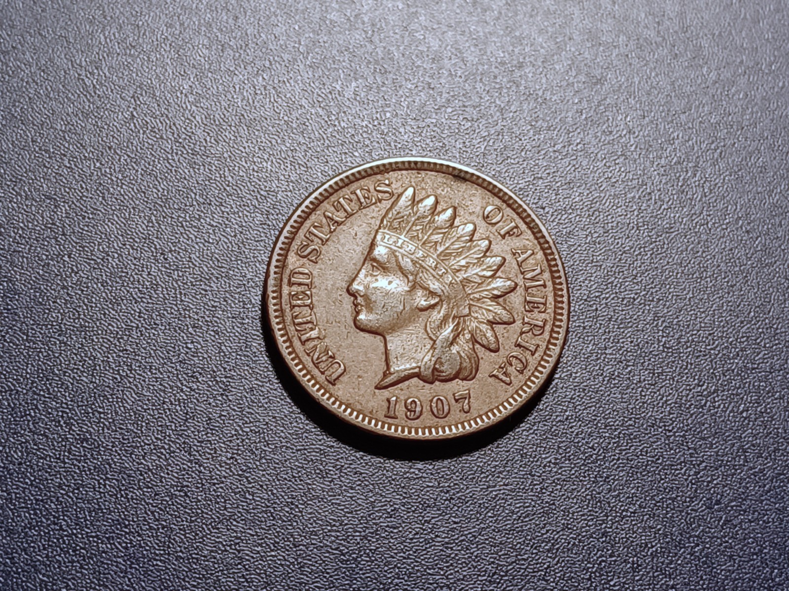 Nice AU 1907 Indian Head Cent