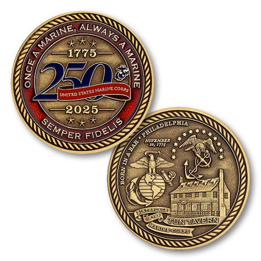 NEW U.S. Marine Corps 250th Anniversary Coin