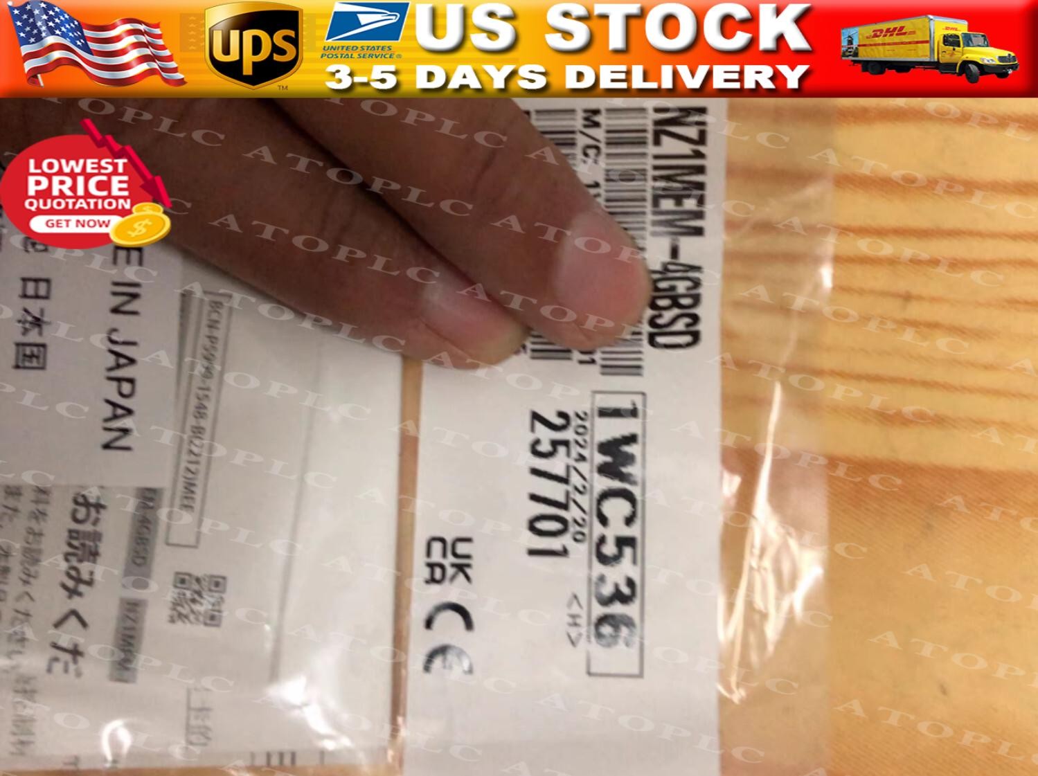 1PC New Mitsubishi NZ1MEM-4GBSD NZ1MEM4GBSD 4GB Memory Card Free Ship #TT