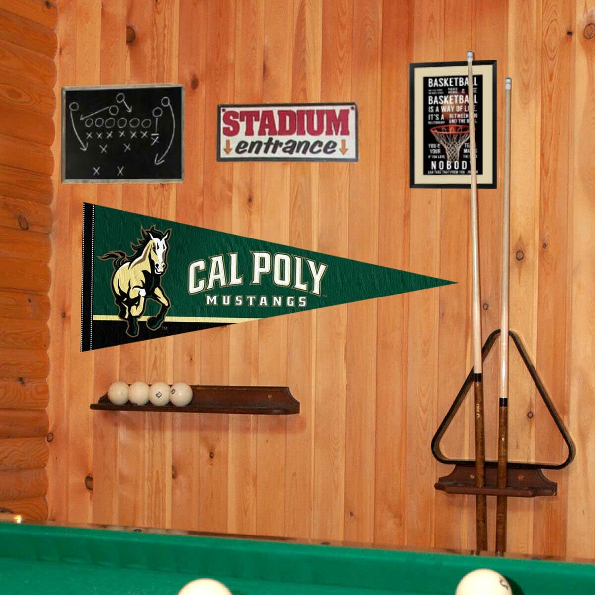 Cal Poly Mustangs 12x30 Felt Pennant