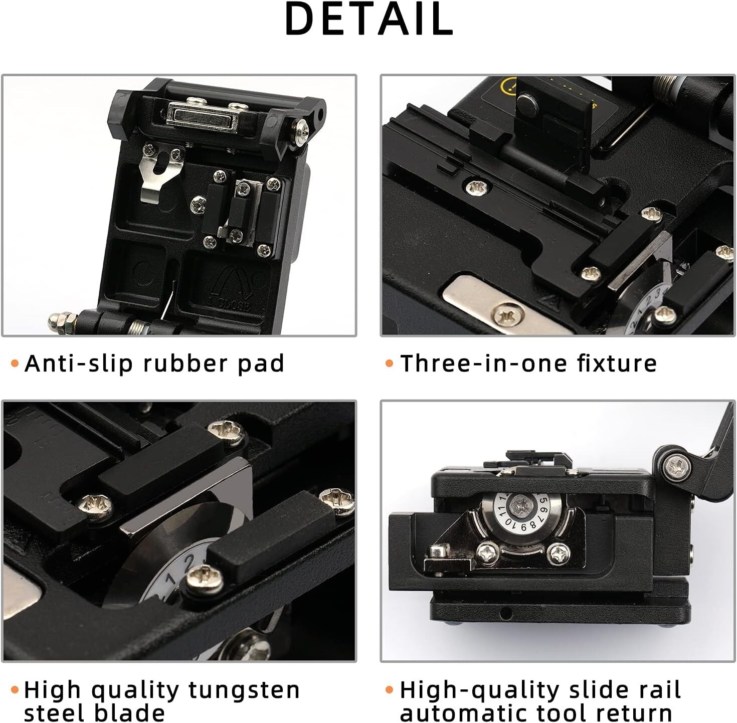 Fiber Cleaver Ftth Fiber Optic Tools High Precision 6C Cable Cutting Fiber Op...