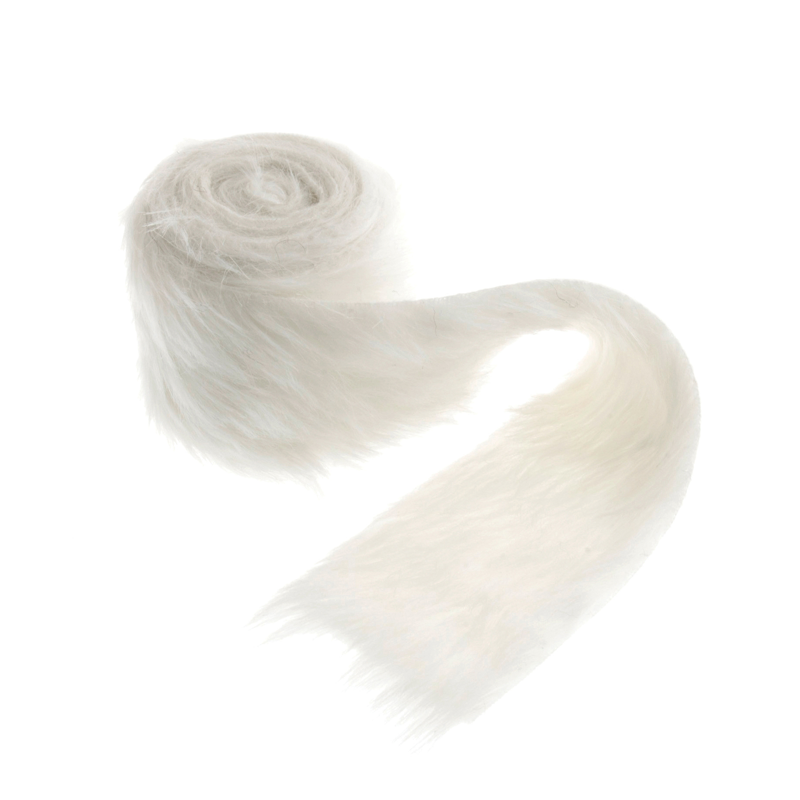 Trimits Trim Faux Fur 2m x 80mm White