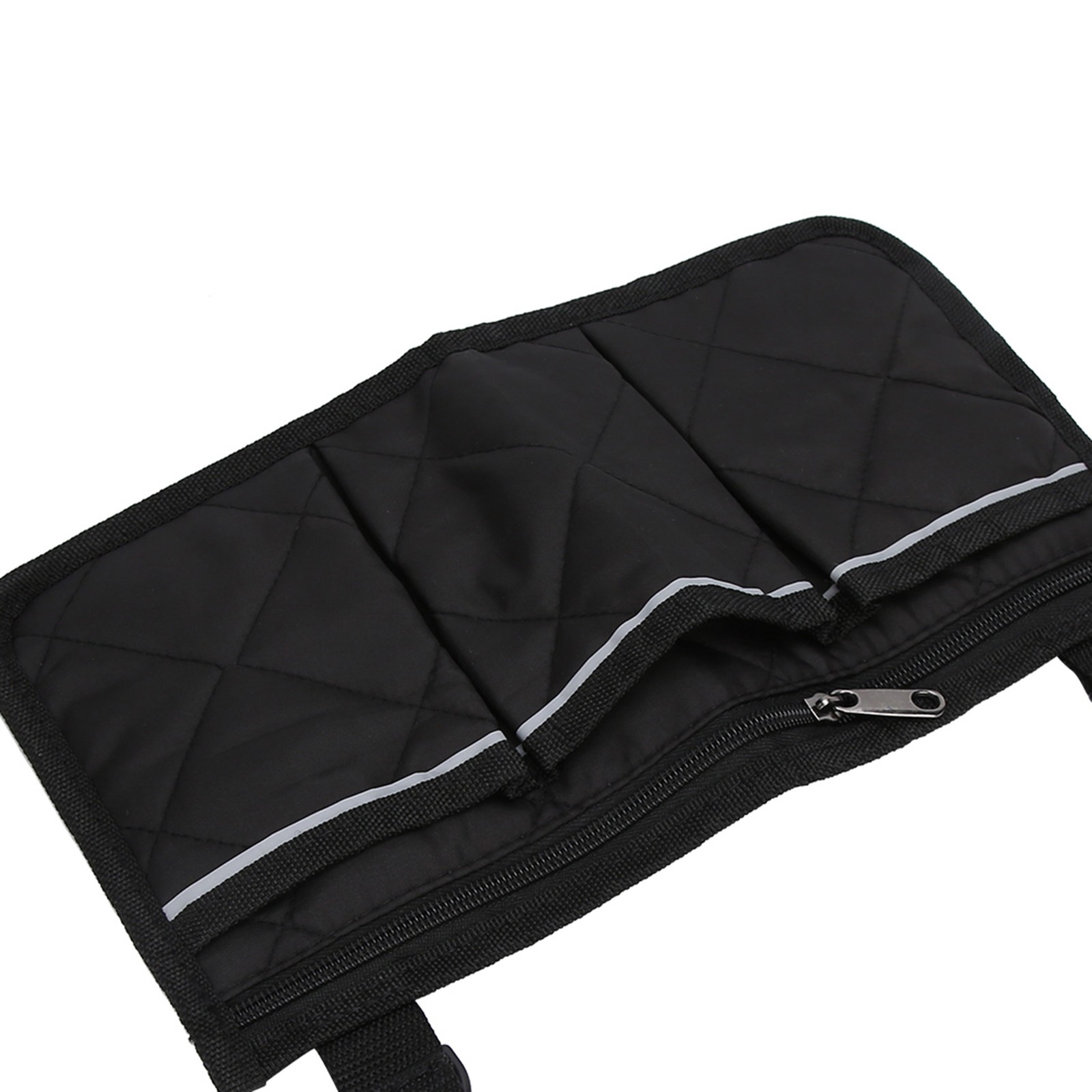 Multi-Pocket Wheelchair Side Bag - Black Storage Organizer For Mobility Aids