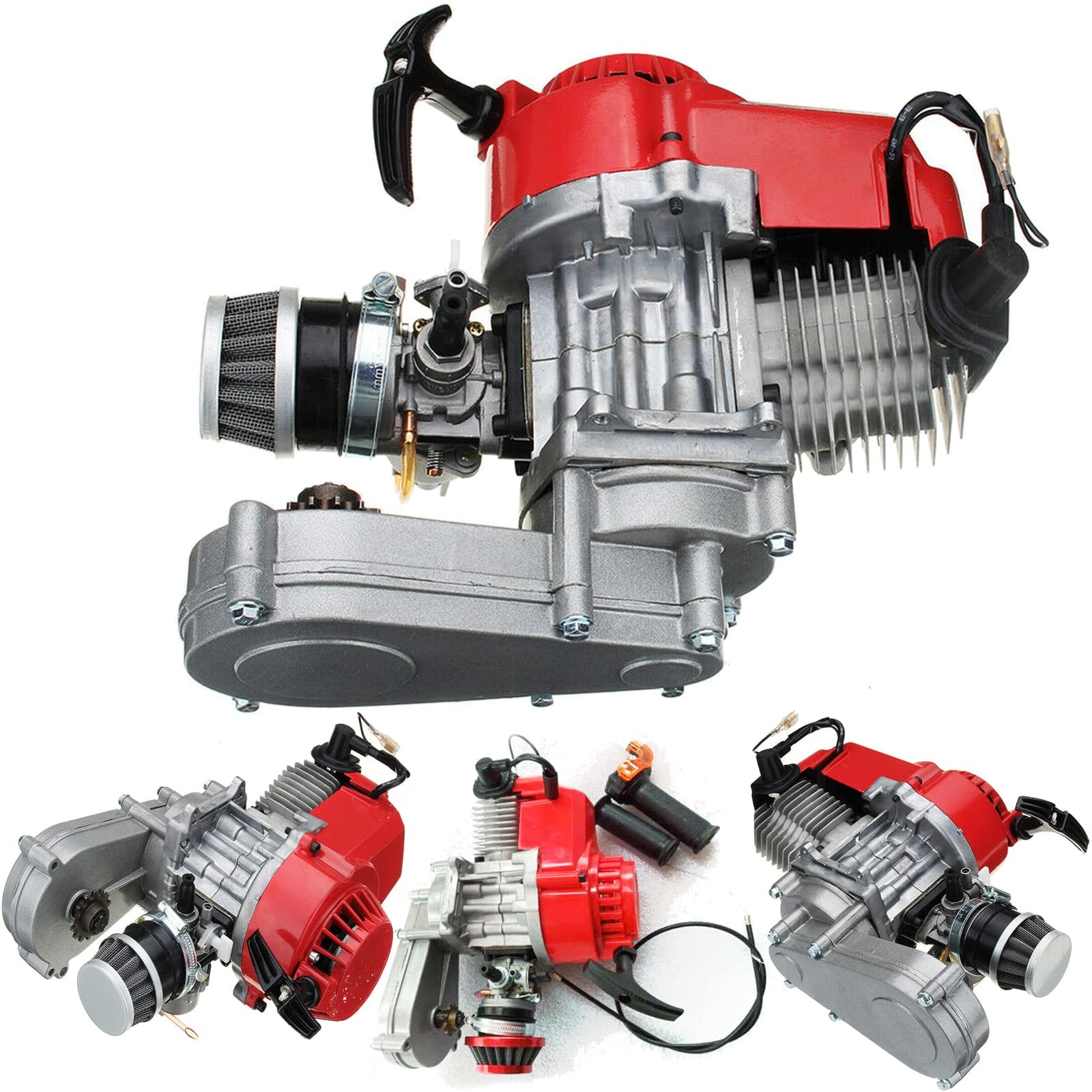 2 Stroke HP Racing Engine Motor 49cc Pocket/Quad/Dirt Bike Pull Start