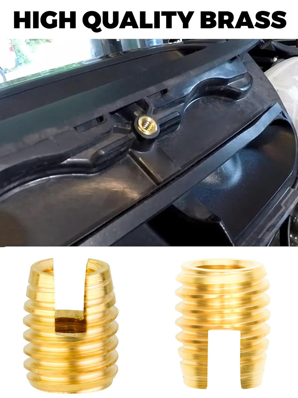 11Pcs Brass Batwing Inner Fairing Insert Bolt Repair Kit with Tool Compatible...