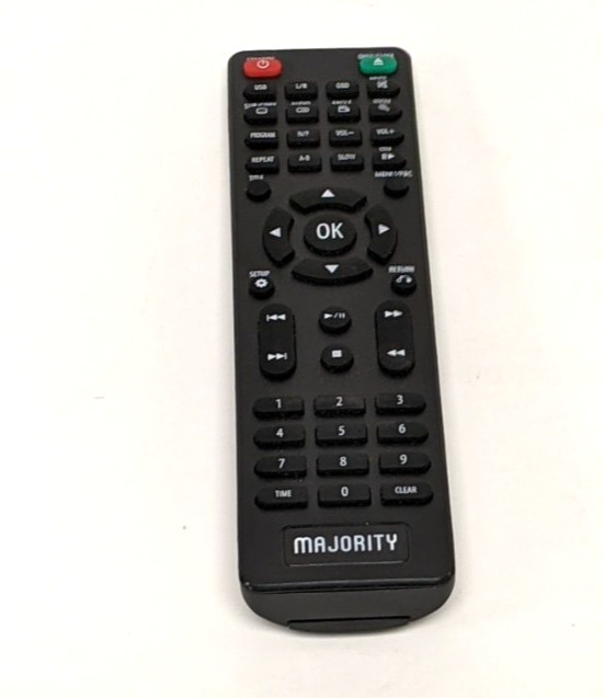 New Replacement Remote Control For Majority DVD Player Black