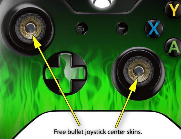 Fire Green Skin for XBOX One Controller