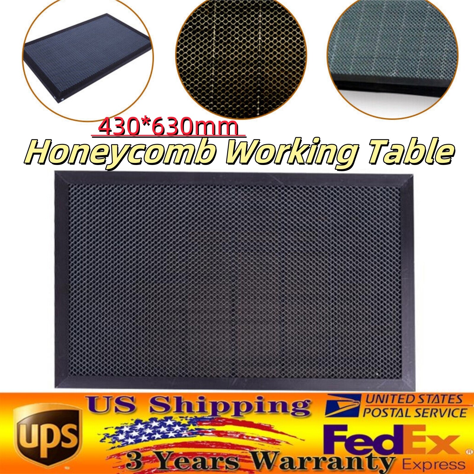 New Honeycomb Working Bed Table Platform 410mm x 610mm for Laser Engraver Cutter