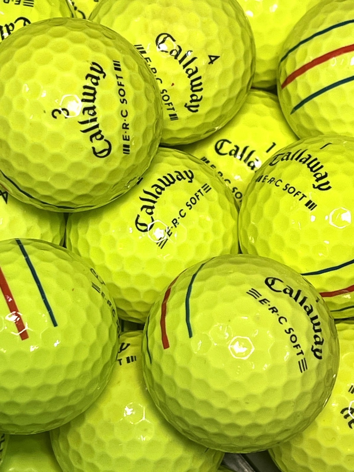 Callaway ERC-Soft        12 Yellow Near Mint AAAA Used Golf Balls
