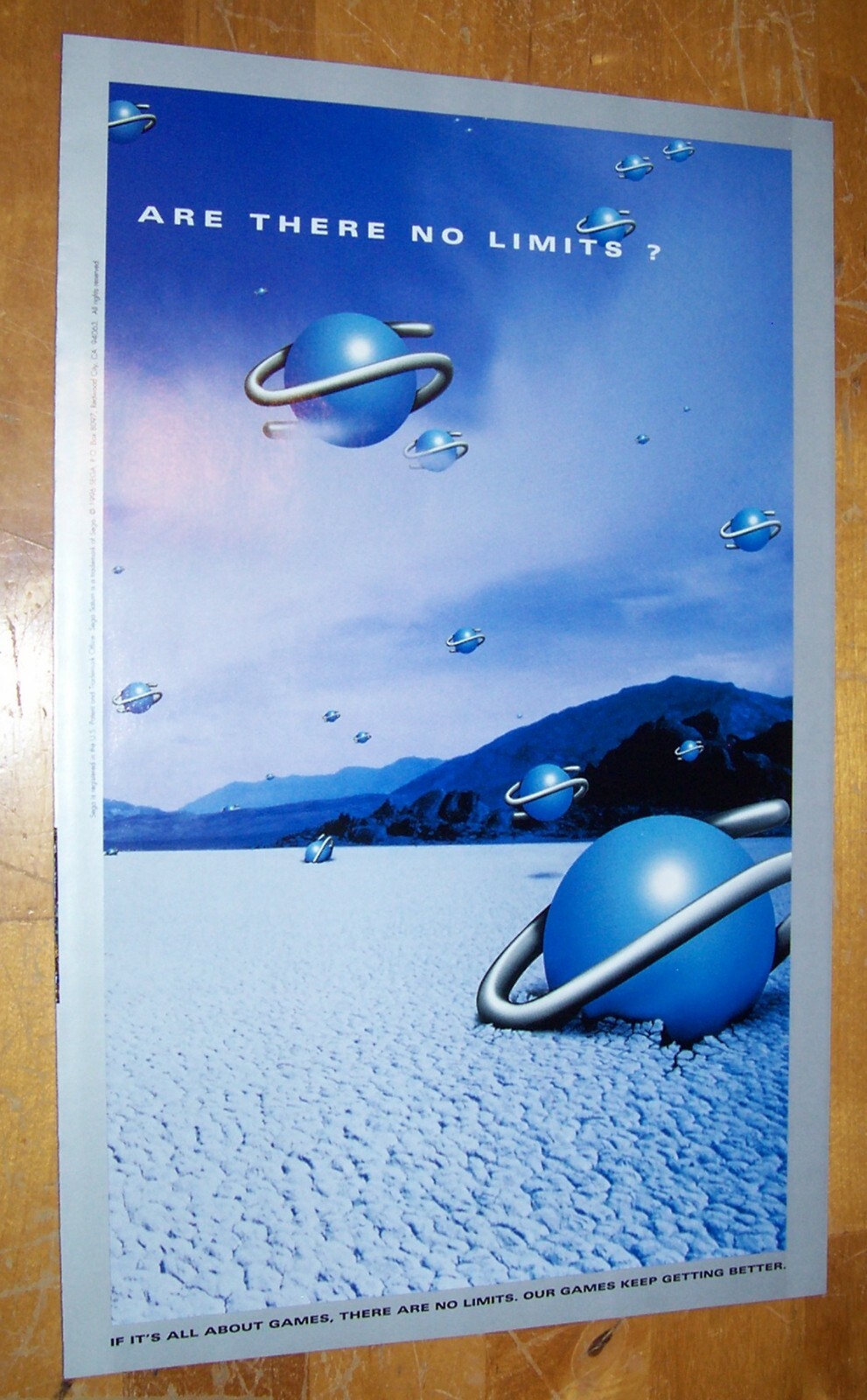 1996 Sega Saturn Tri Fold Ad
