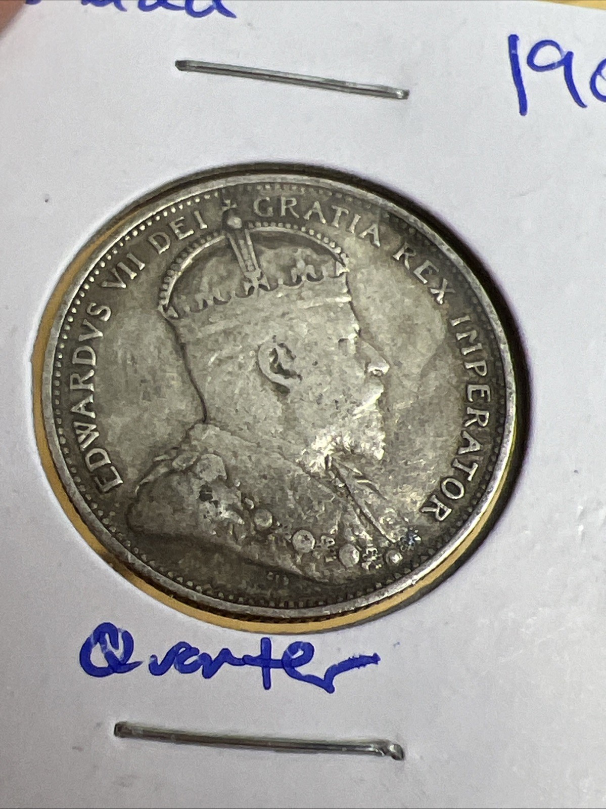 1909- Canada- Edward VII 25 Cents