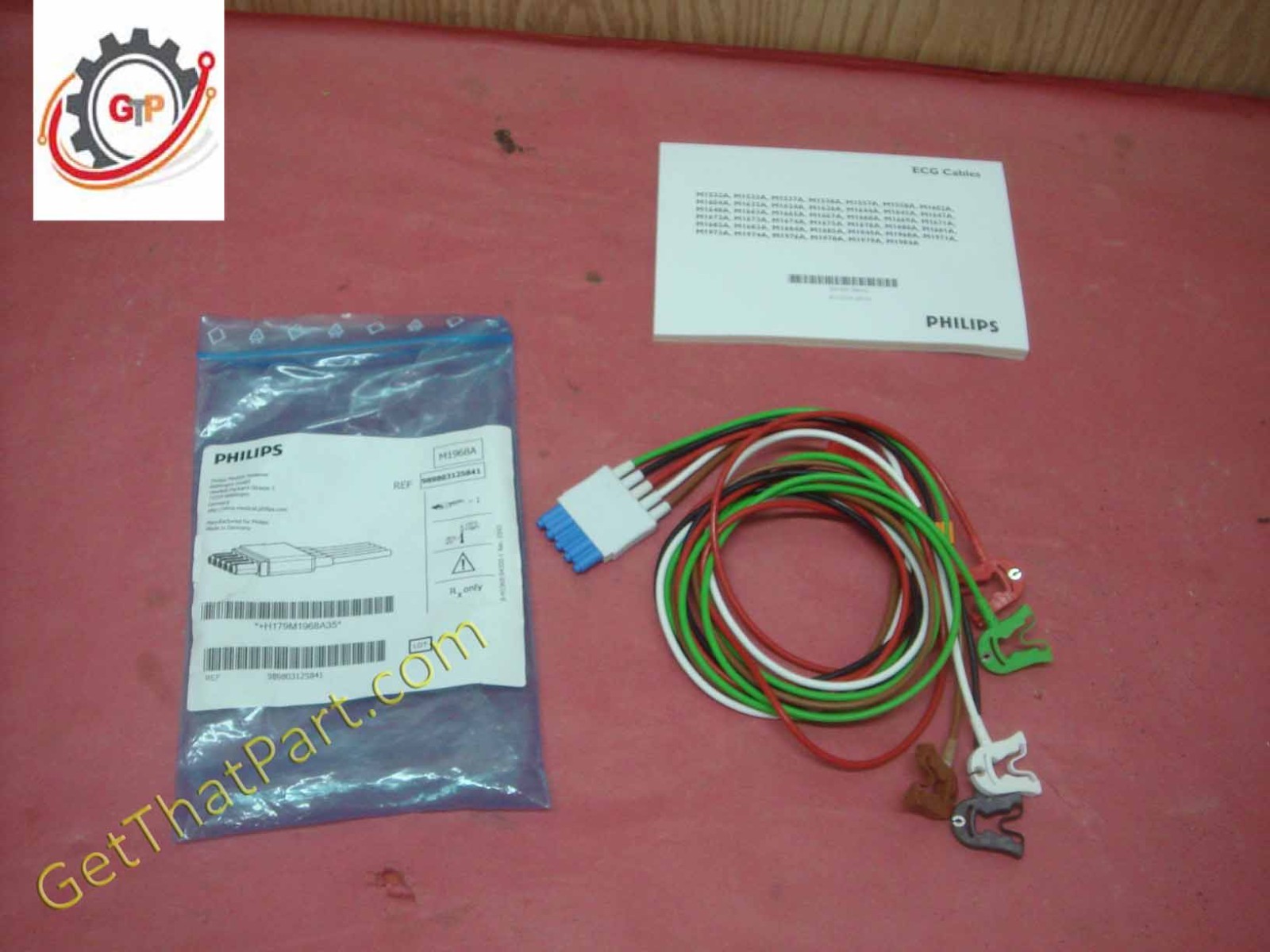 Philips Compatible M1968A ECG 5 Lead Leadwire Grabber Wire Set New Pkg