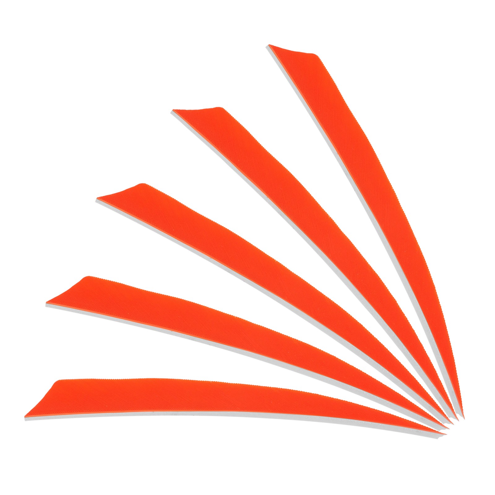 25Pcs 5 Inch Arrows Vanes Left Wing Arrow Feather Turkey Fletching, Orange