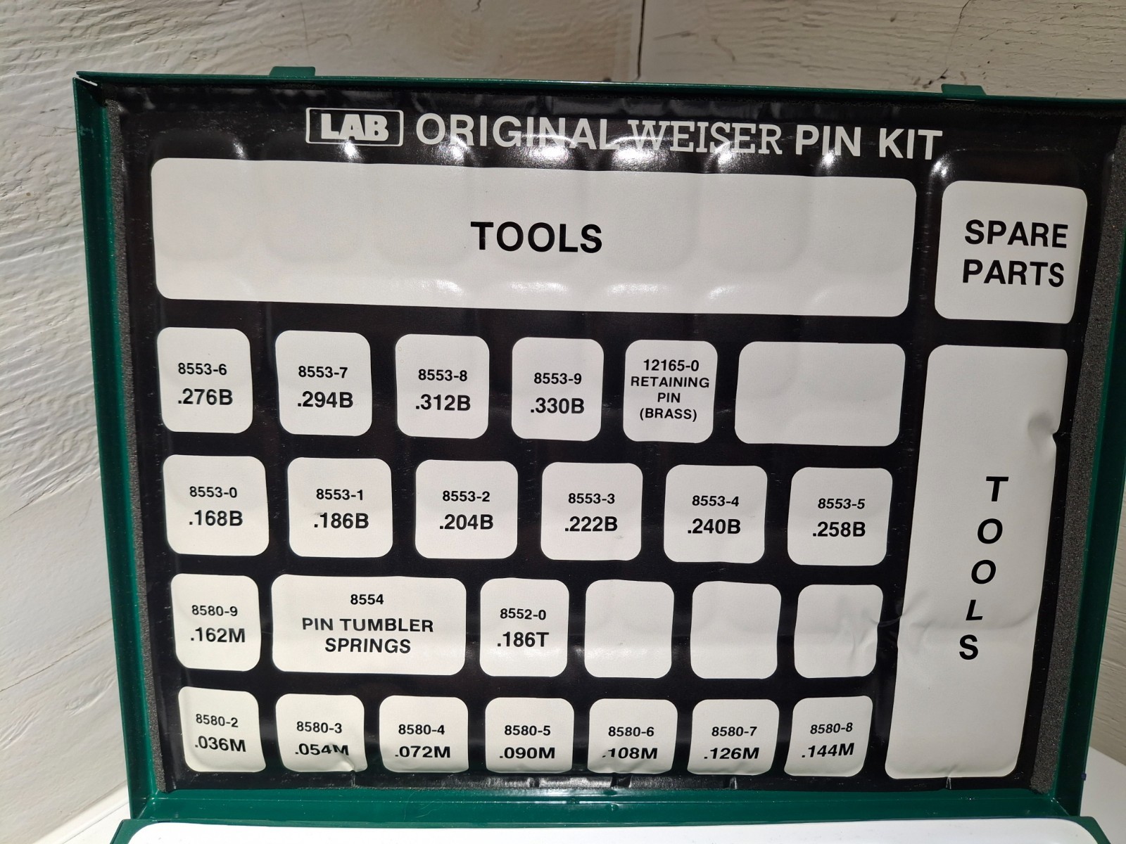 Lab Weiser wsr115 pinnin kit locksmith