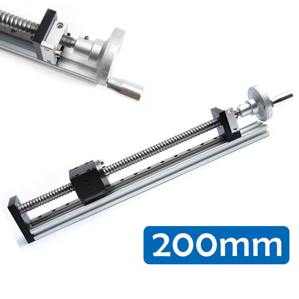 Manual Linear Rail Guide Slide Stage Actuator Ball Screw Motion Table& Handwheel