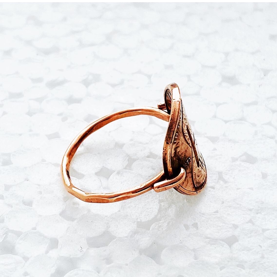 Copper Penny Coin Ring Size 12 Numismatic Collector