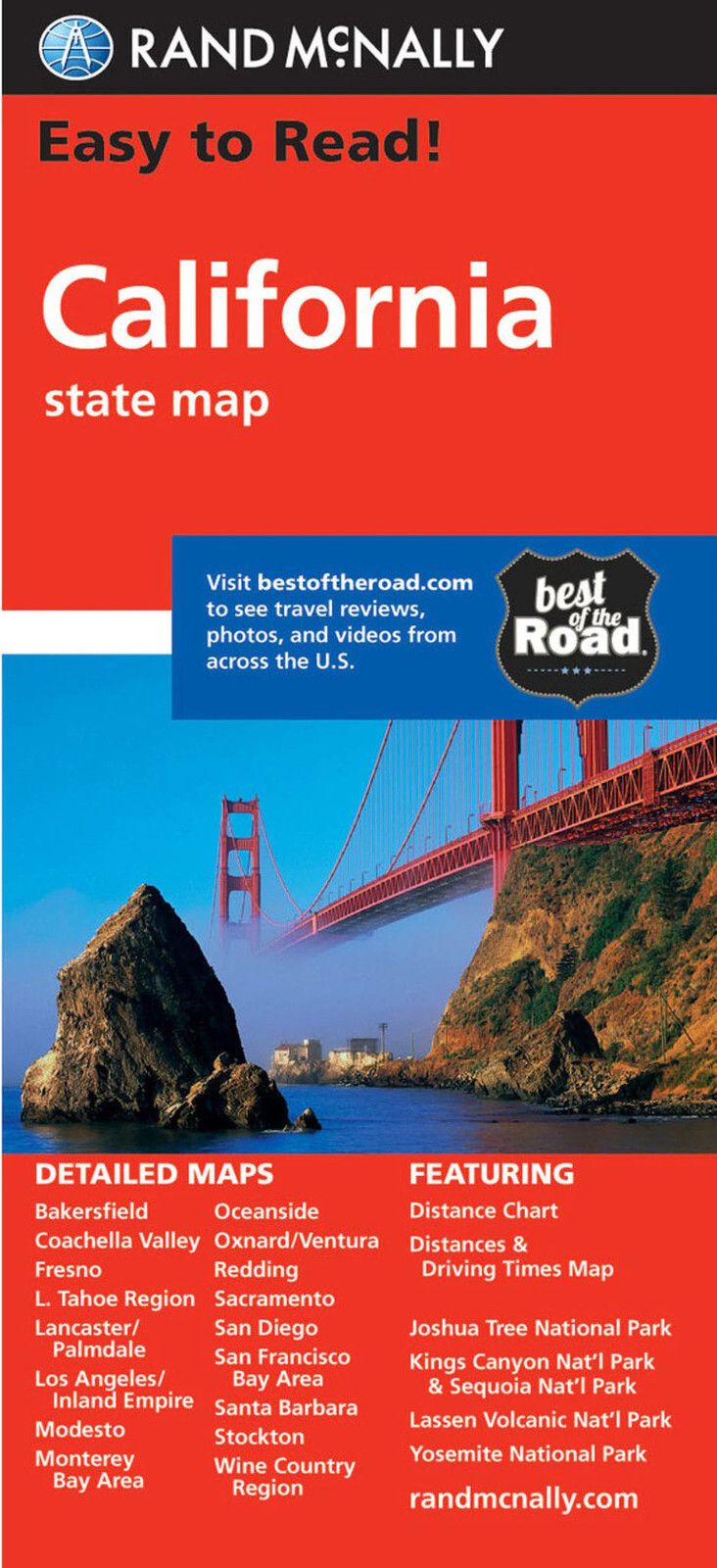 Rand McNally State Map: California